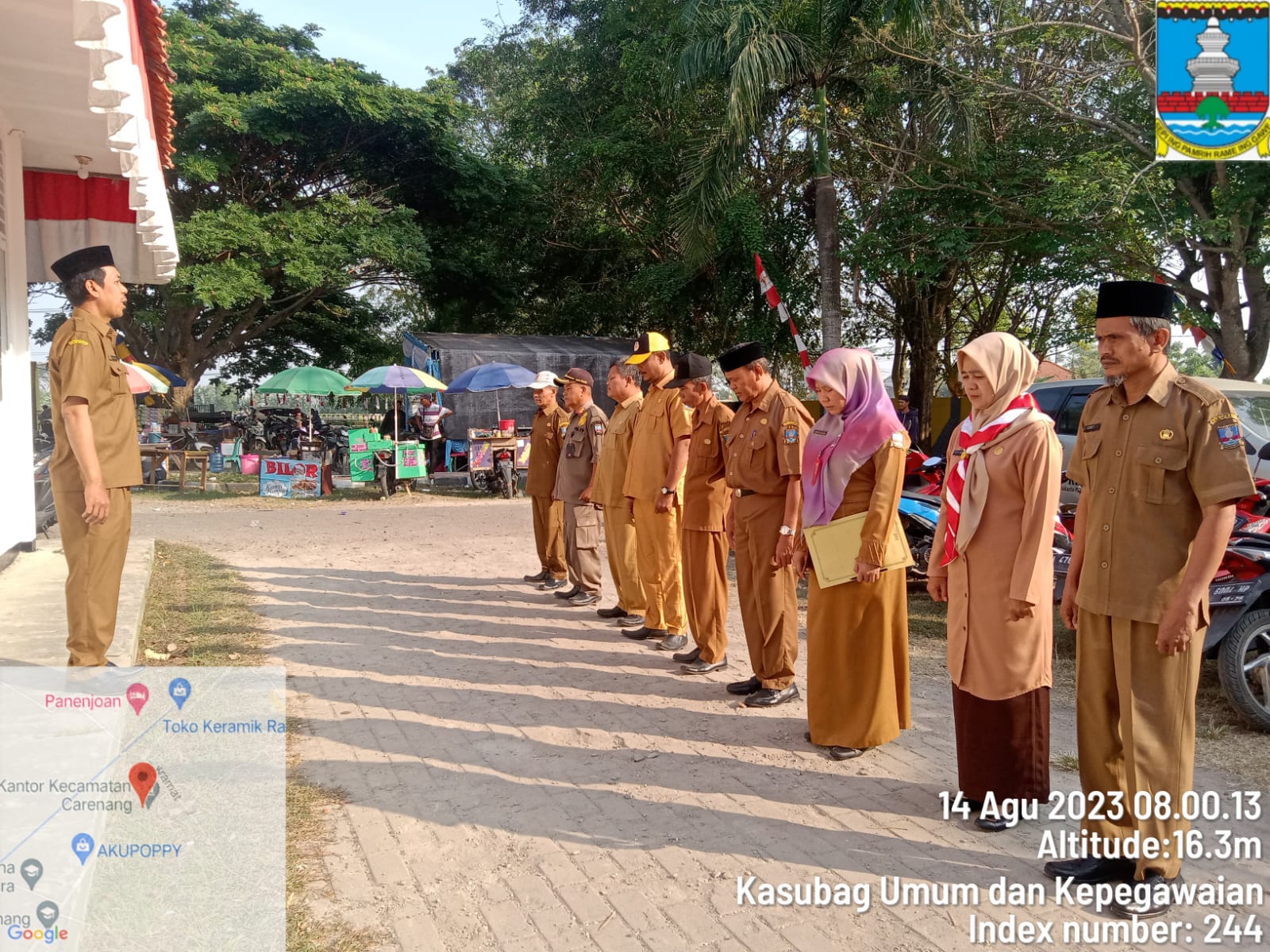 apel-pagi-pegawai-kecamatan-carenang